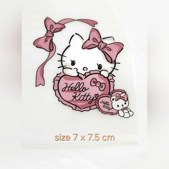 3/$18 Iron on Heat transfer Sanrio Hello Kitty pattern Small size - Picture 5 of 6
